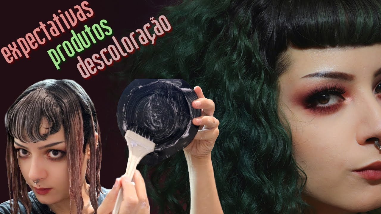 DO CABELO VERDE AO VERMELHO EM CASA | Parte 1: Tirando a tinta verde com descoloração leve