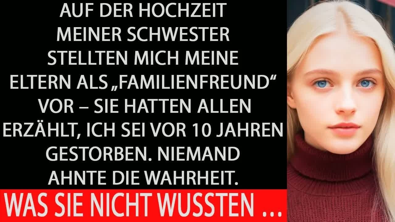 Auf der hochzeit nannten sie mich „familienfreund“ –und erzählten, ich sei vor zehn jahren gesto