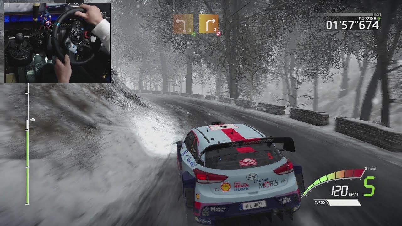 Hyundai i20 WRC Monte Carlo / Logitech G29 WRC 7