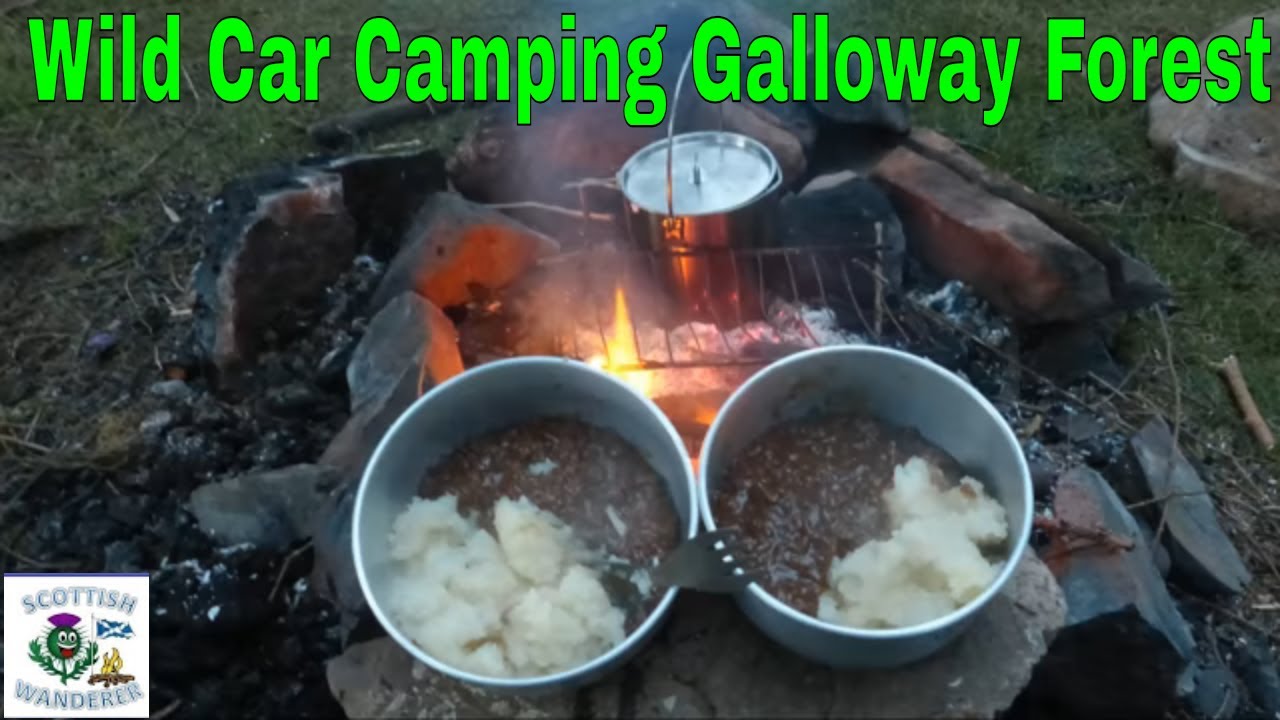 Wild Camping Scotland Campfire Cooking