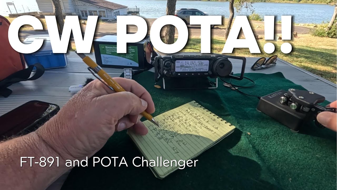 CW POTA Activation with the Yaesu FT-891 and POTA Challenger | Feel the Morse Code Action!