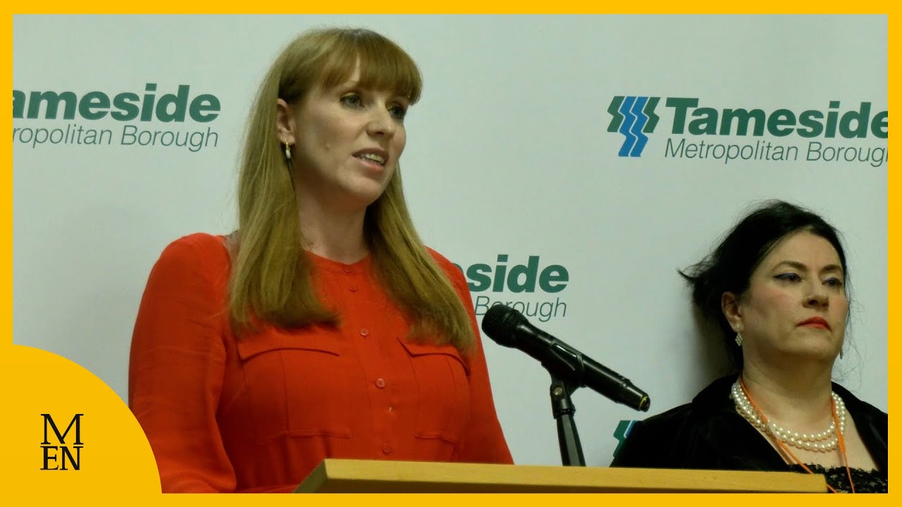 Deputy Labour leader Anglea Rayner gives victory speech