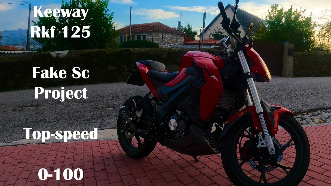 KEEWAY RKF 125 - TOP-SPEED, 0-100, FAKE SC-PROJECT EXHAUST SOUND!