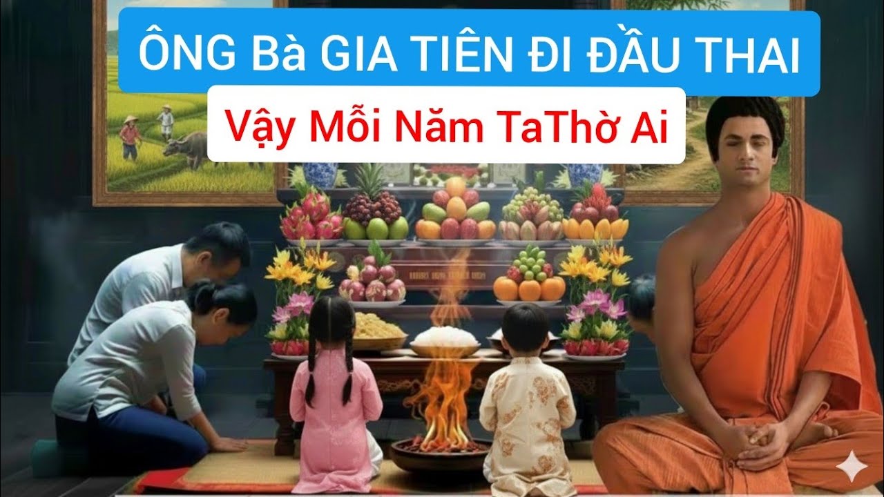Ông bà gia tiên đi đầu thai vậy ta thờ ai. 