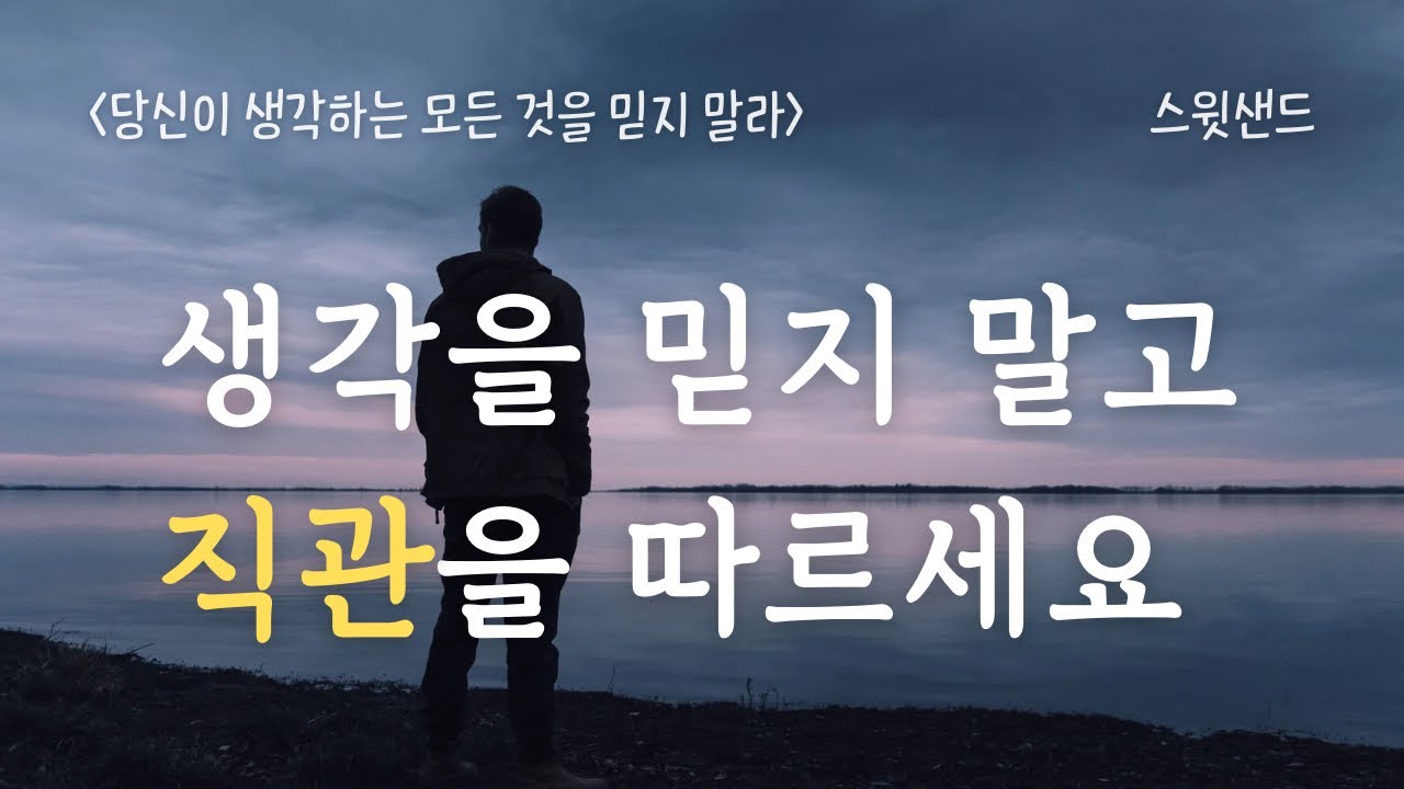 [자막] 직관을 따르면 어떤 일이 벌어질까요? / 📕당신이 생각하는 모든 것을 믿지 말라