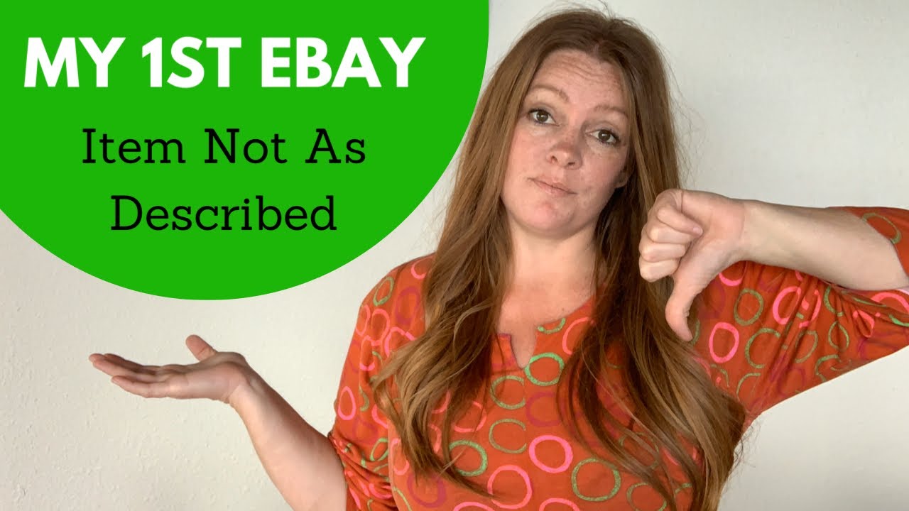My First Item Not As Described Case On EBay - INAD