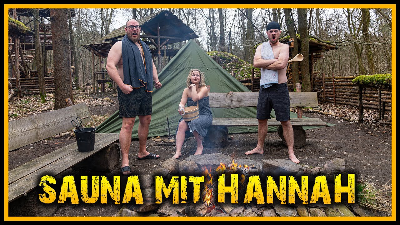 Schwitzhütte selber bauen - @hannahassil besucht uns im Camp - 7 vs. Wild Bushcraft Outdoor