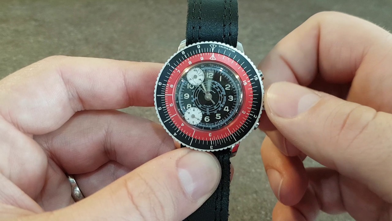 c1965 Lucerne Sport simple chronograph NOS