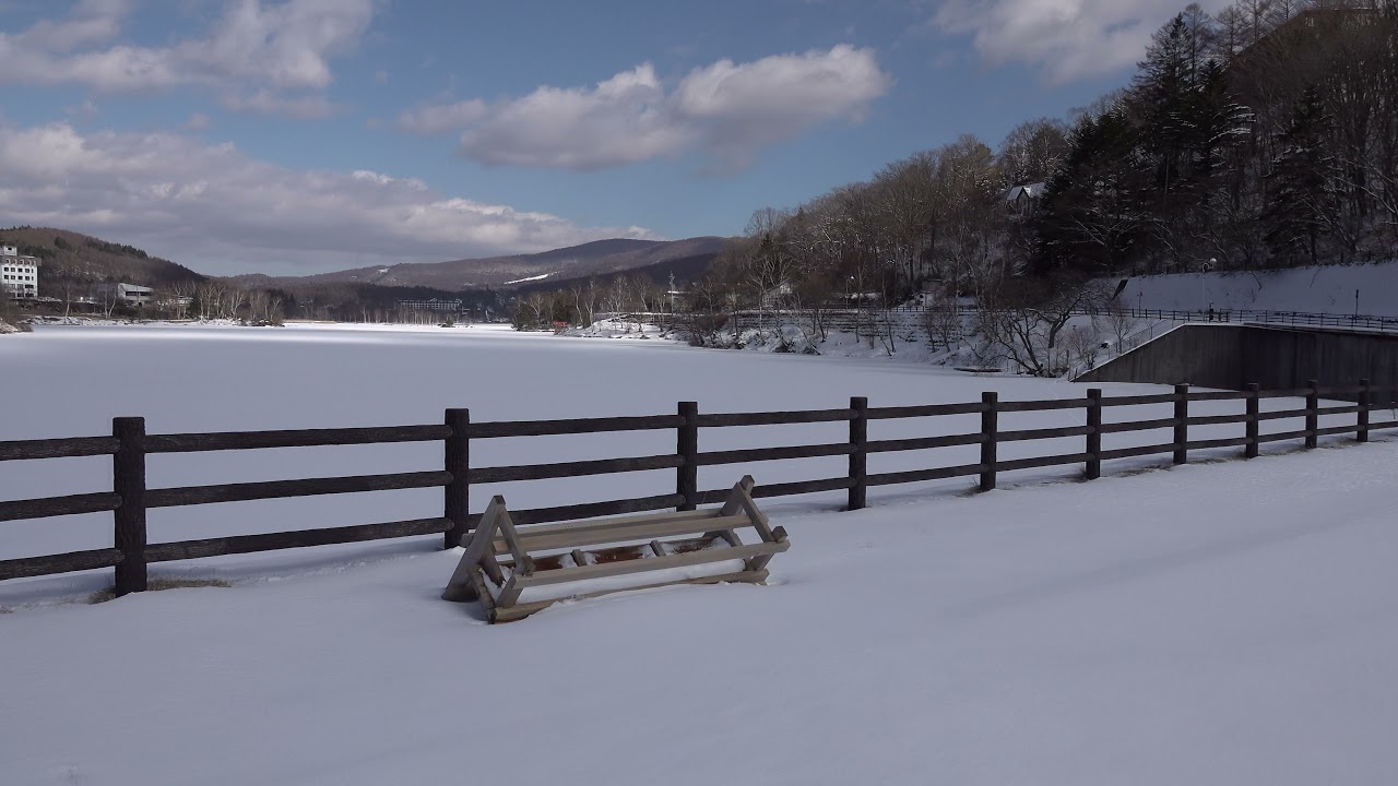 【白樺湖】Shirakaba Lake - Japan 4K Walk・Recommended winter spots