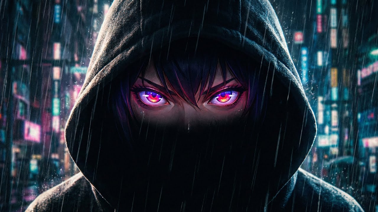 SHADOW GLARE – Dark Aesthetic Phonk | Anime Eyes Visualizer [4K Intense Bass]