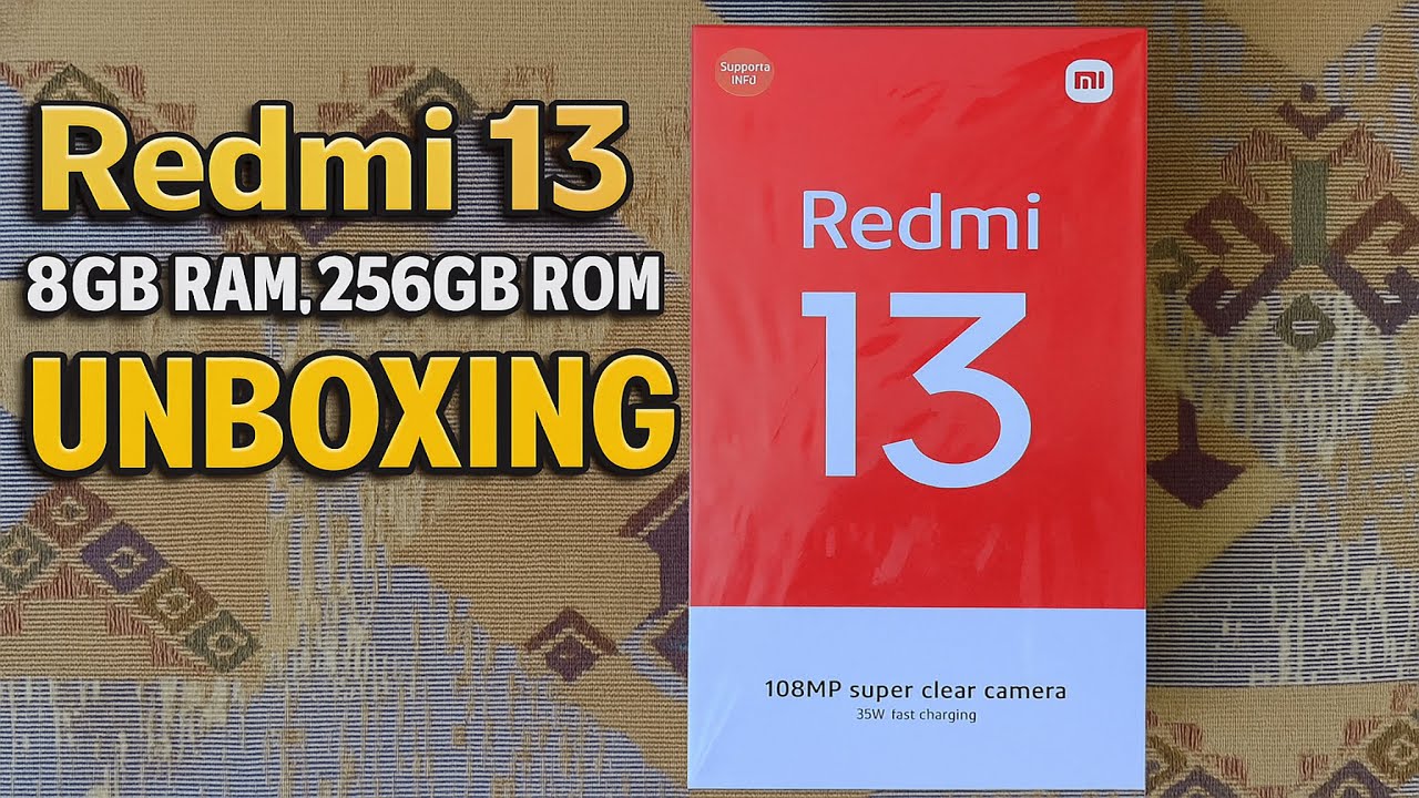 Redmi 13 | 8 ГБ ОЗУ, 256 ГБ ПЗУ | Цвет: полночный чёрный | Распаковка в 4K