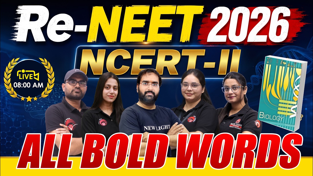 🔴LIVE RE-NEET 2026 | BIOLOGY | NCERT-I ALL BOLD WORDS | COMPLETE REVISION IN ONE-SHOT #re-neet_2026