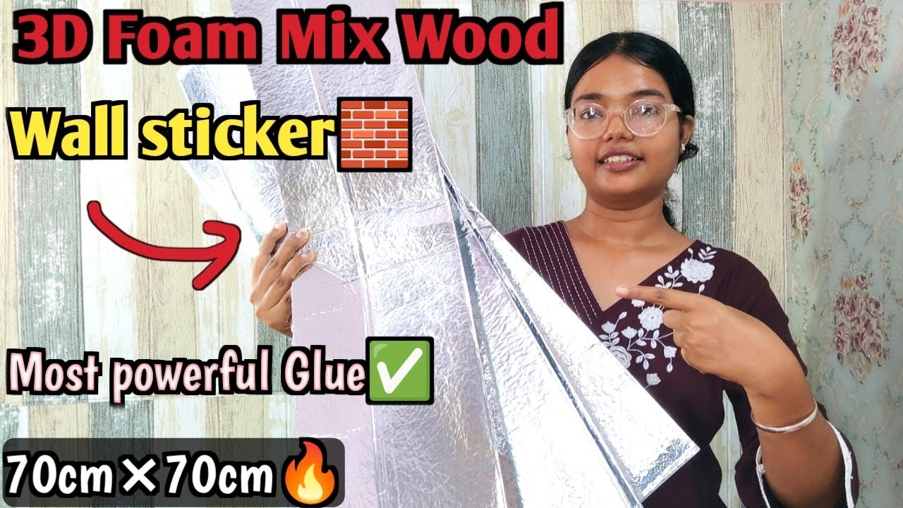 3D Wooden mix foam wallpaper | 3d foam wall sticker assembled | Is it worth it?