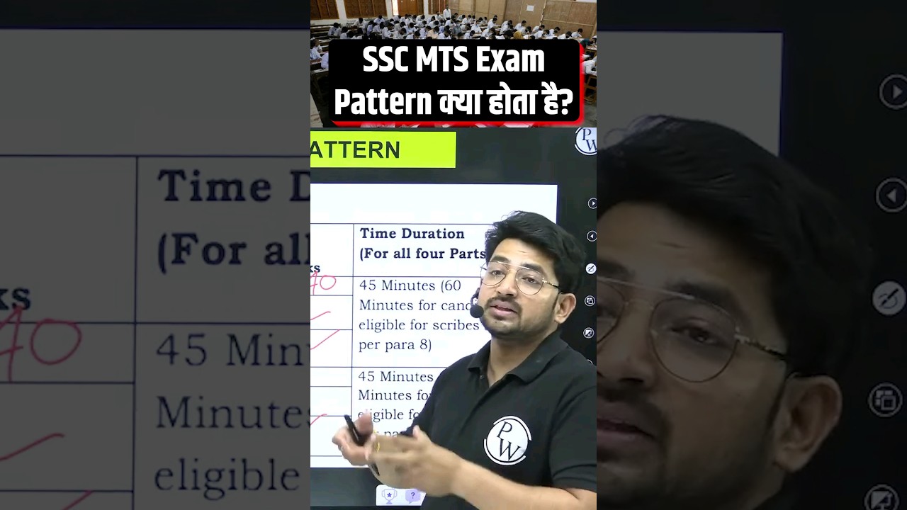 SSC MTS 2024 | SSC MTS Syllabus And Exam Pattern 2024 #Shorts #SSCMTS #PW