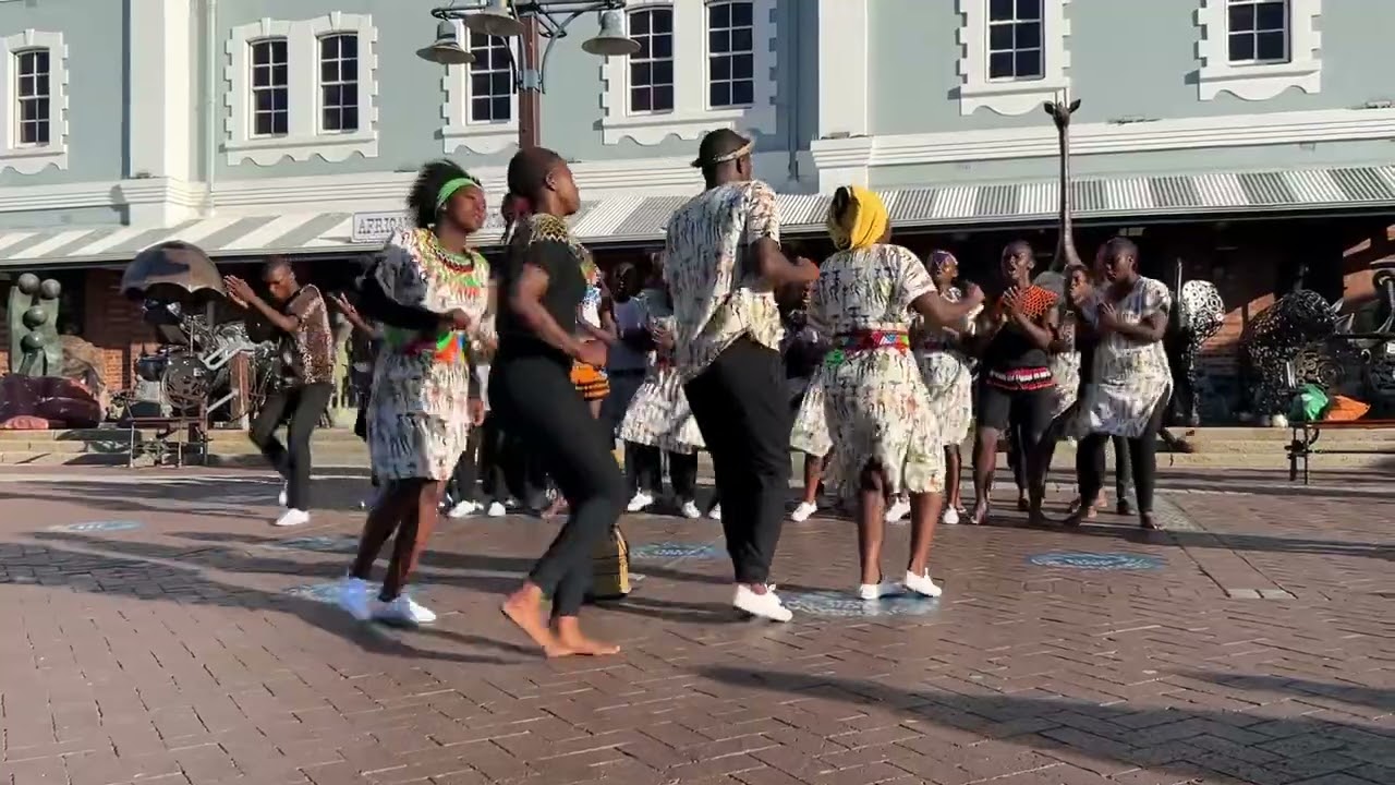 Isibane se Afrika dance group at the V&A waterfront