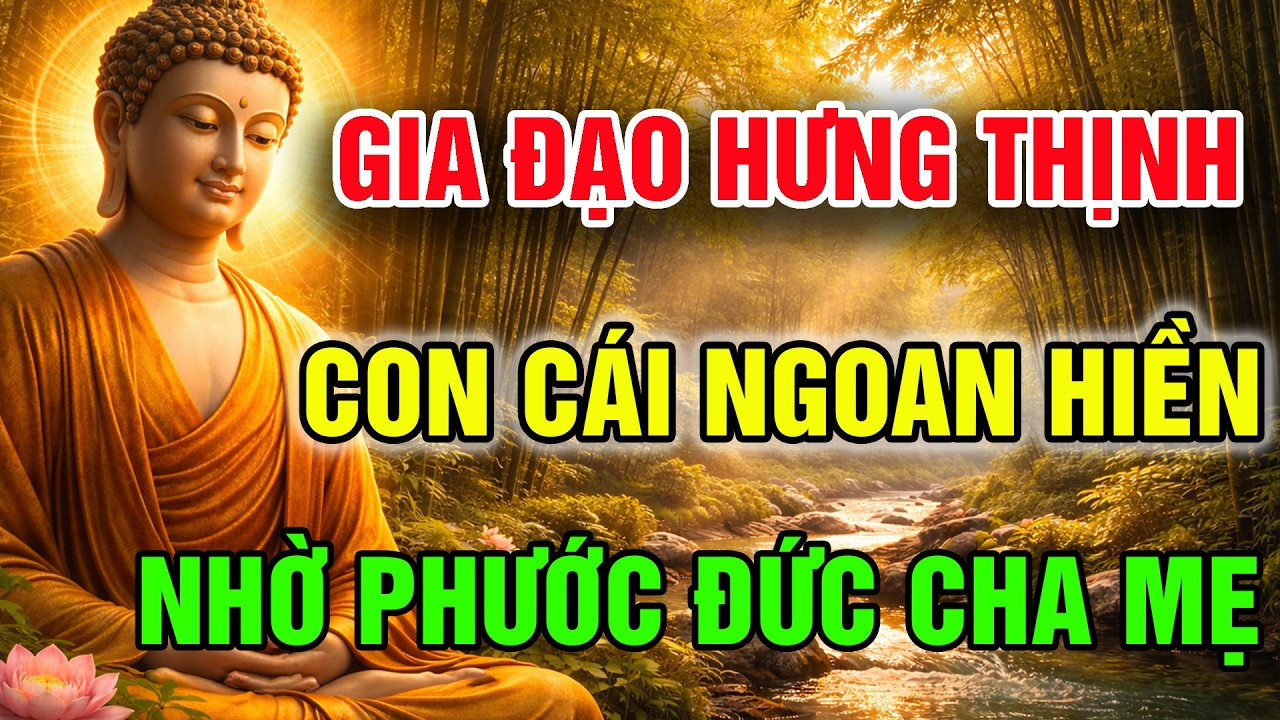 PHẬT DẠY: CHA MẸ CÓ PHƯỚC ĐỨC, CON CÁI TỰ NHIÊN NGOAN NGOÃN VÀ GIỎI GIANG