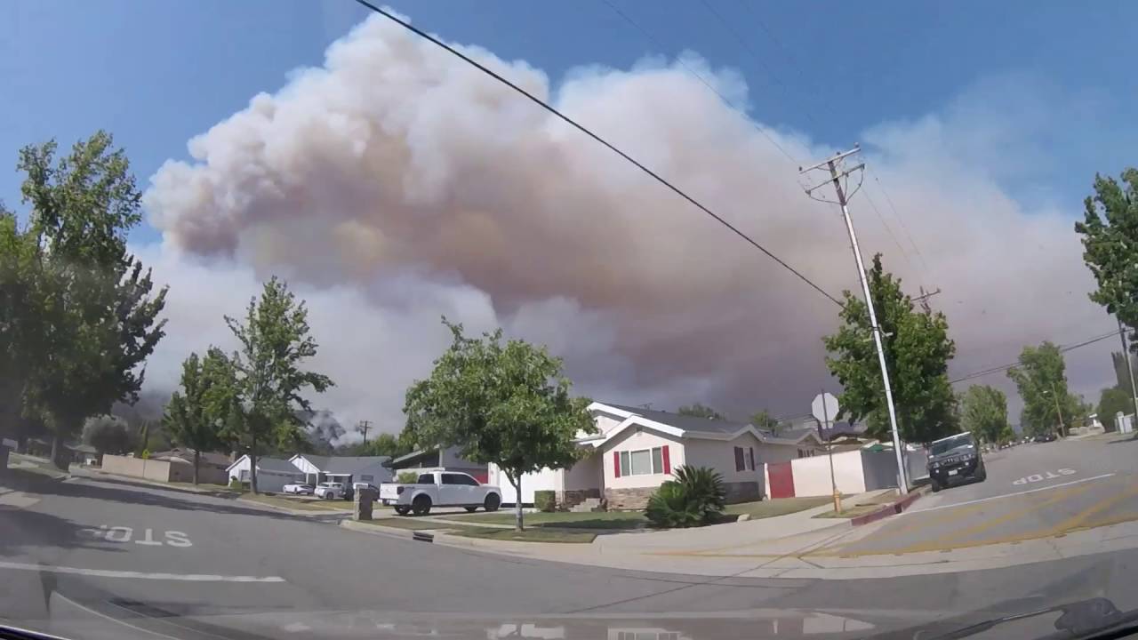 Fish and Reservoir Fires (2016) Above Azusa and Duarte, CA