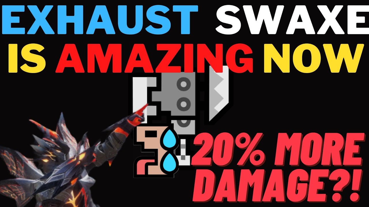 HUGE Damage Exhaust Phial Build - Buildup Boost Switch Axe Build - Monster Hunter Rise Sunbreak