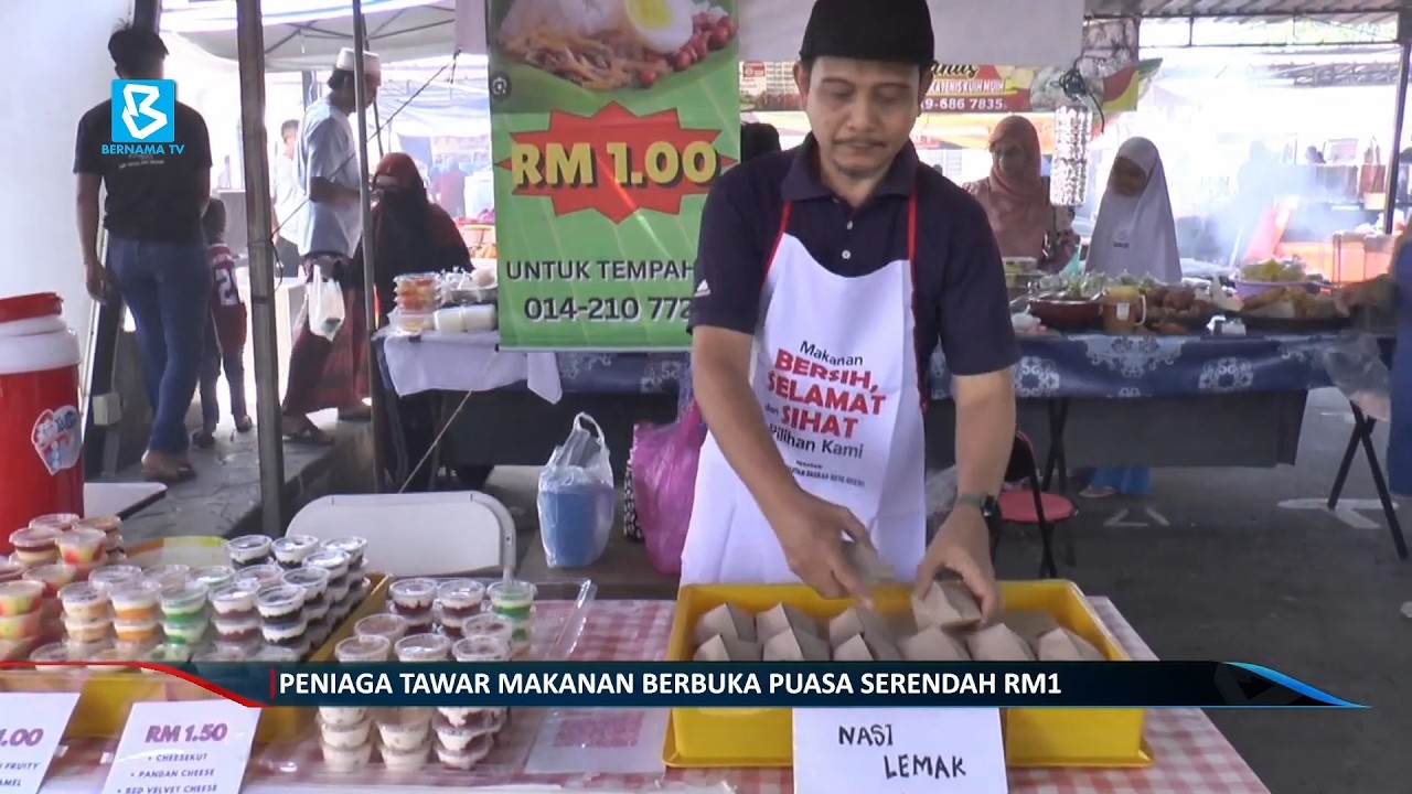 Peniaga tawar makanan berbuka puasa serendah RM1