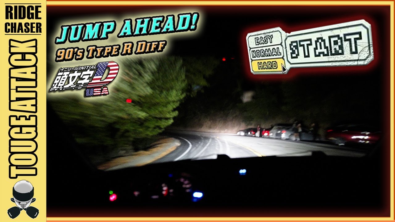 HARD Touge Attack 峠 Acura Integra GSR rally-type canyon run POV