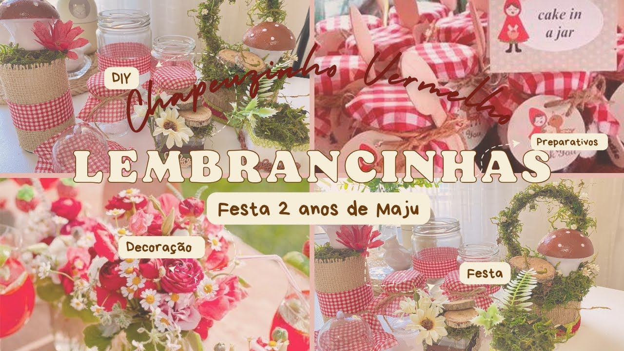 Part 1 lembrancinhas com o tema chapeuzinho vermelho