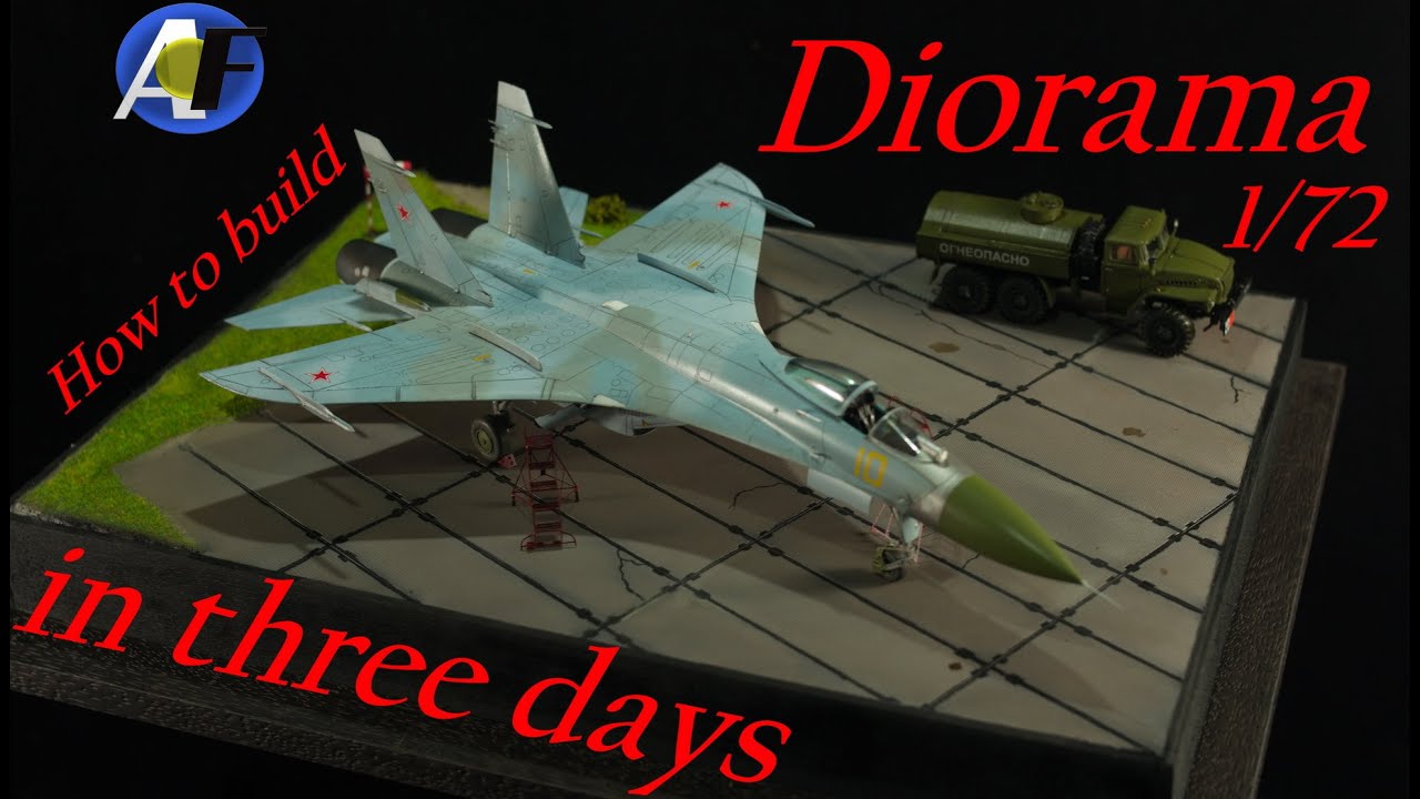 A simple diorama in three days for a 1/72 plane