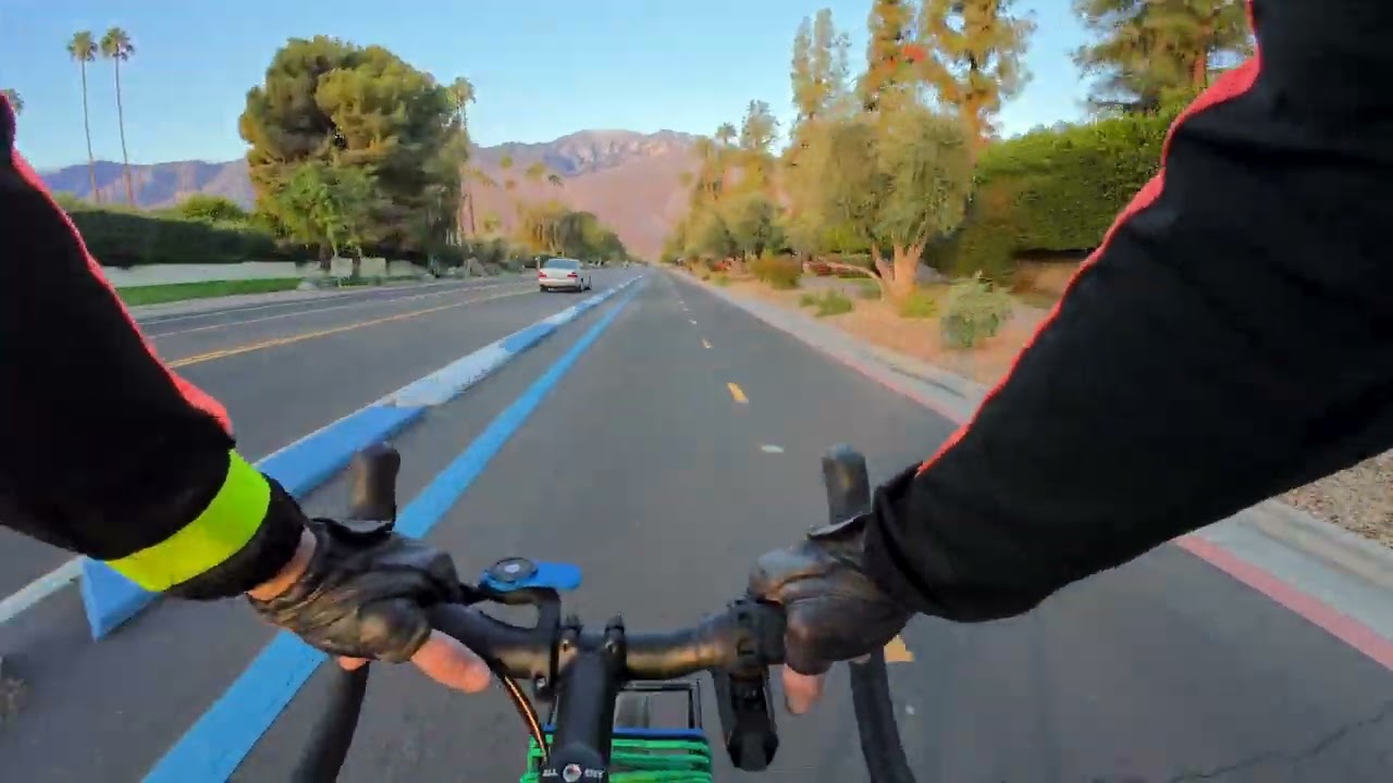 Cathedral City to Palm Springs Morning Bicycle Ride (CV Link to Indian Canyons Gate), Single Speed.