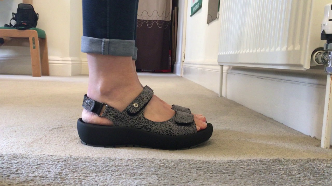 Wolky Rio Sandals in Grey Crash