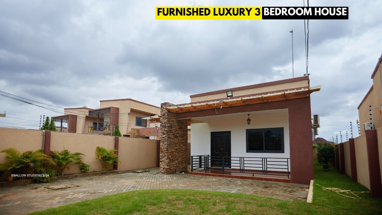 Inside a Furnished 3 Bedroom House For Sale At Accra Ghana, Oyarifa | Building In Ghana #housetour