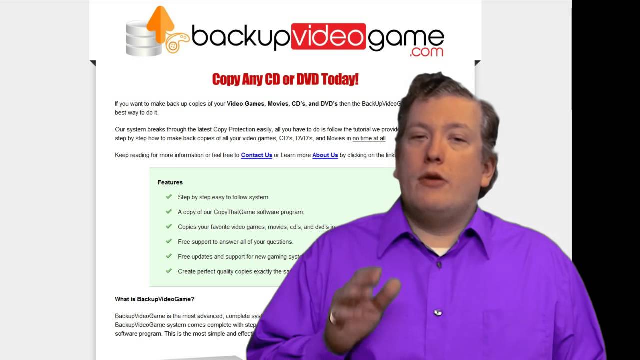 Make Backup Copies of Video Games, Movies, DVD's, and CD's SOFTWARE & GUIDE