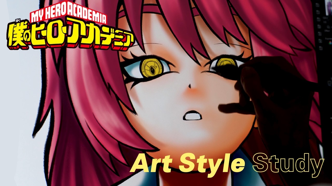 My Hero Academia Art Style Study | Drawing a Character in MHA Style