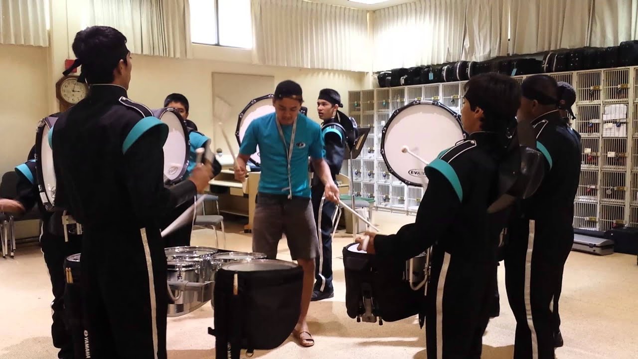 Kapolei High School Drumline Warmups 2013