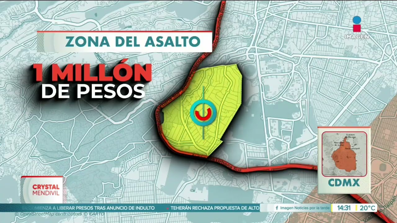 As&iacute; fue la persecuci&oacute;n de los ladrones que robaron un mill&oacute;n de pesos en la CDMX | Crystal Mendivil