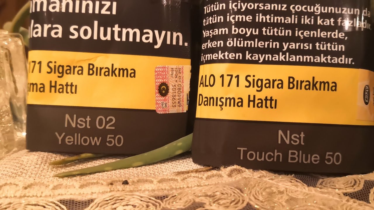 Yeni T&uuml;t&uuml;n Nst T&uuml;t&uuml;n Serisi & Nst 02 Yellow testi 🚬🔞