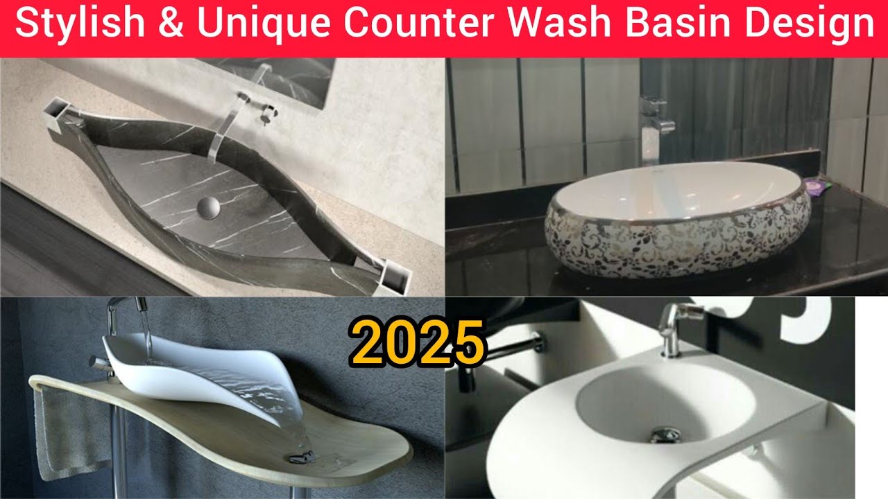Stylish wash basin design 2025| Modern wash basin cabinet design | Under counter wash basin design