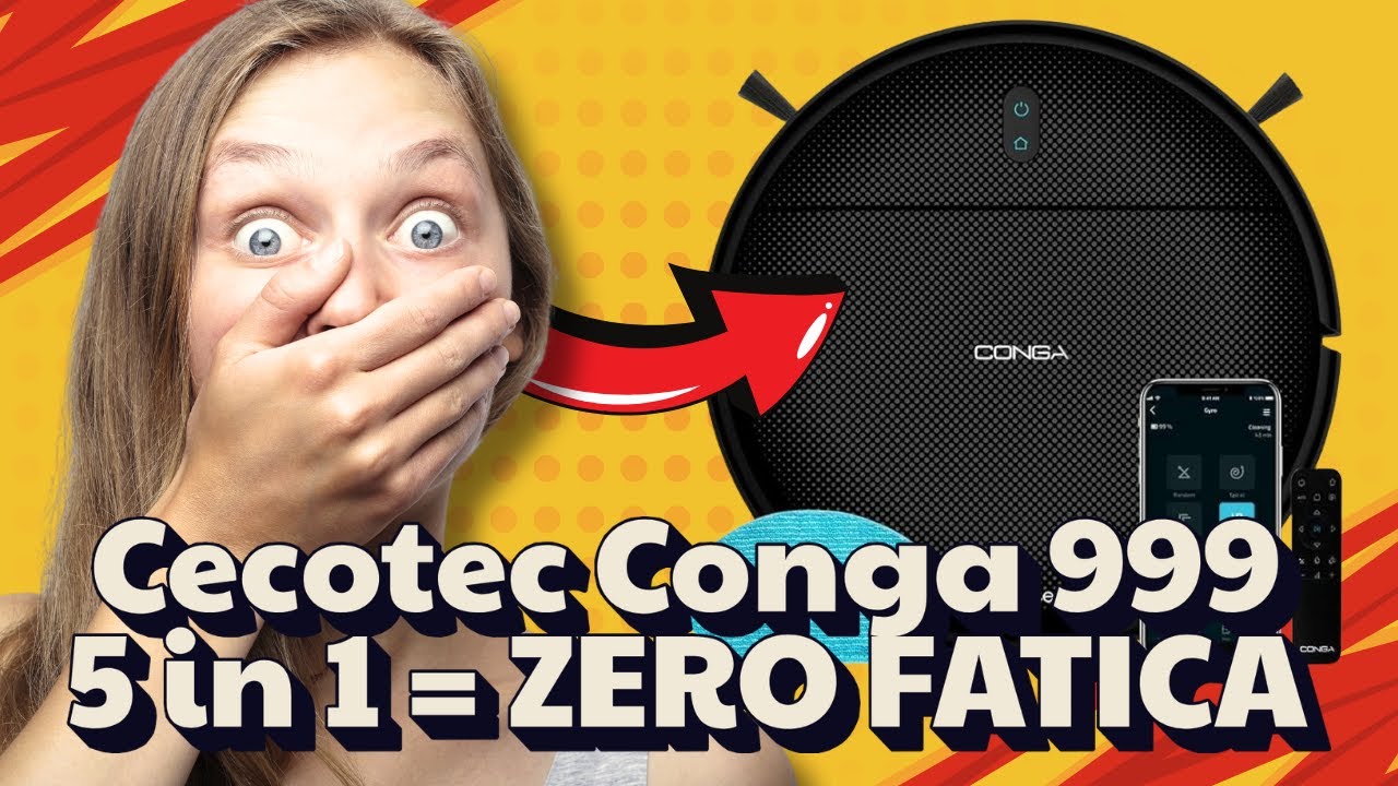 Cecotec Robot aspirapolvere Conga 999 Origin Genesis 💥 Addio grovigli!