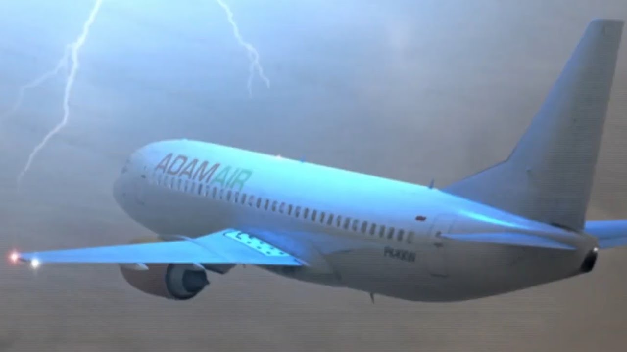 Adam Air Flight 574 - Mid-Air Breakup Animation