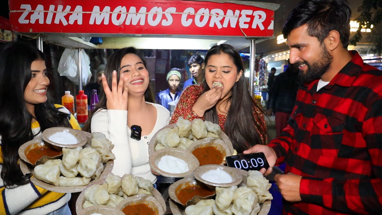 30 Seconds Momos Eating Challenge | Momos Street Food | Winner Will Get Rs 8000/- | Food Challenge