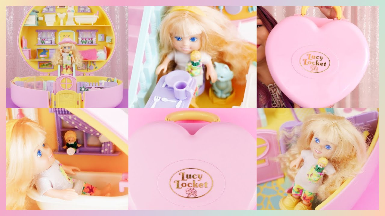 ✨SHOWCASE✨ Vintage Polly Pocket: Lucy Locket Carry 'N Play Dream Home (1992)