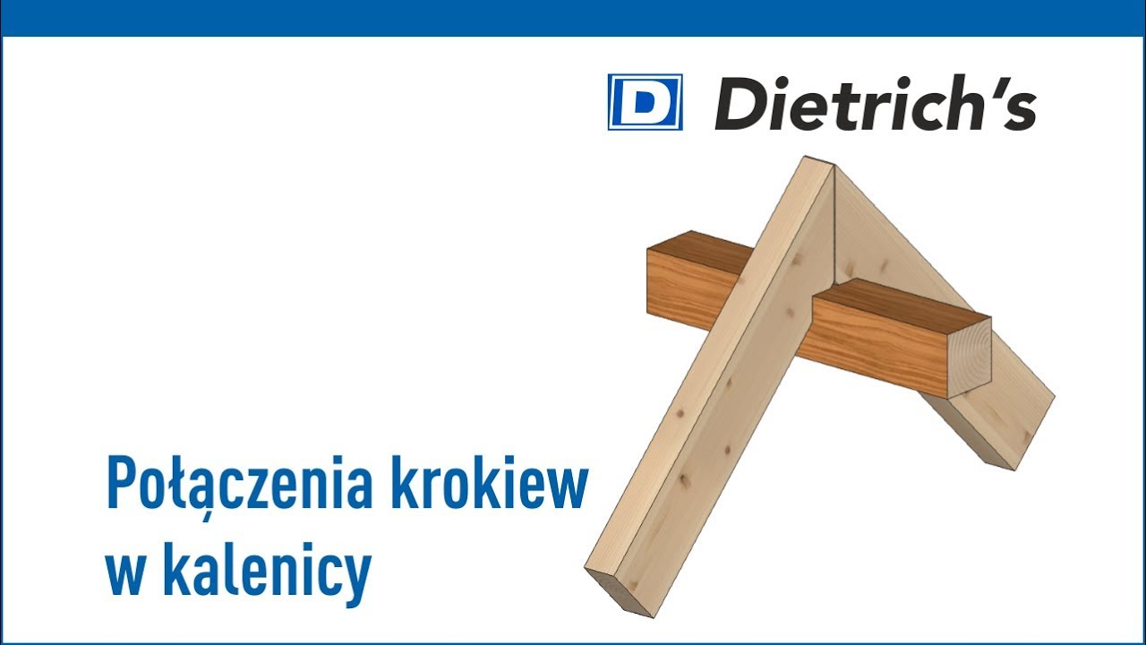 Połączenia Ciesielskie: Krokiew w kalenicy