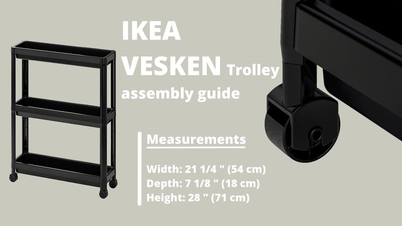 IKEA VESKEN Trolley assembly instructions