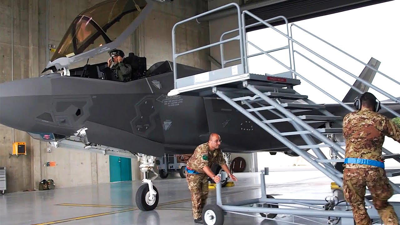 NATO Scrambles F-35 Fighters During Air Policing Exercise 