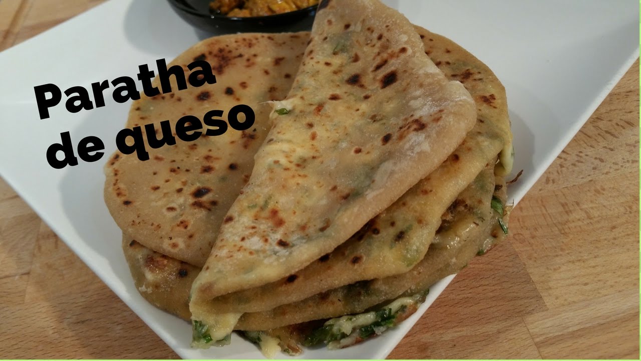 Pan Paratha de queso |  Paneer Paratha | Pan indio