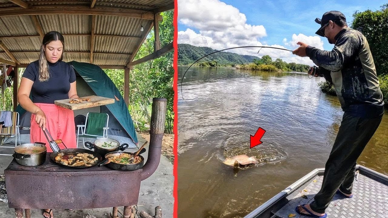 EMOCIONANTE! Pegamos um PEIXE GIGANTE e algo INACREDITÁVEL aconteceu no barco 😱