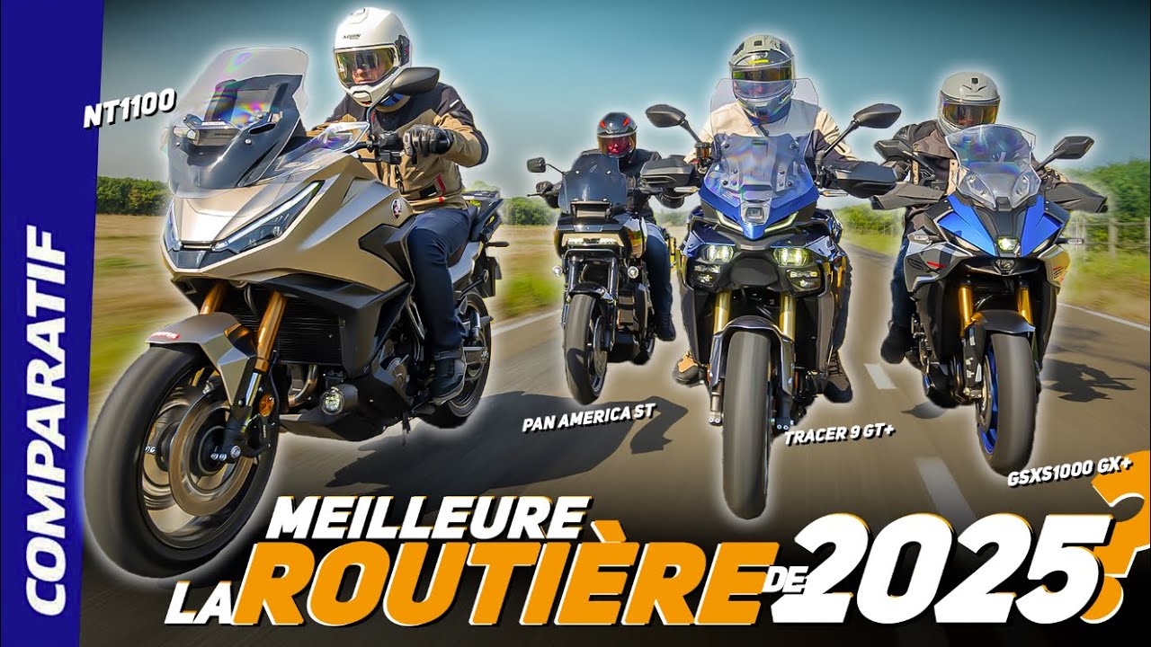 COMPARO#24 - Honda NT1100, Yamaha Tracer 9 GT, Harley Pan America ST, Suzuki GSX-S 1000 GX+