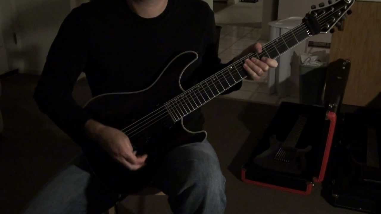 Mayones Regius 7 -wenge neck, mahogany body, macassar ebony top, BKP aftermaths