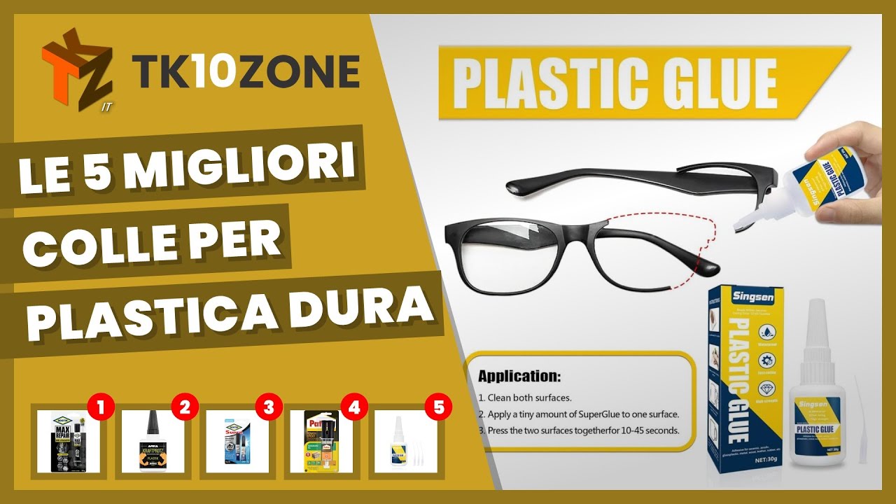 Le 5 migliori colle per plastica dura