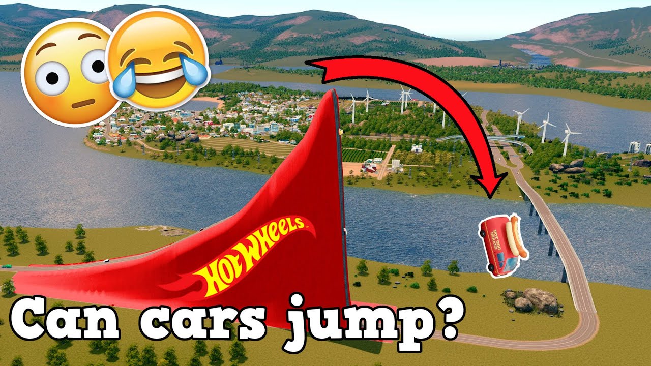 Can cars jump? (Cities: Skylines Challenge)