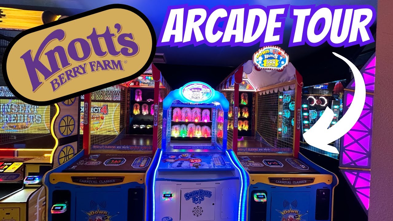 Knott's Berry Farm Arcade Tour #knottsberryfarm #arcadetour #arcade