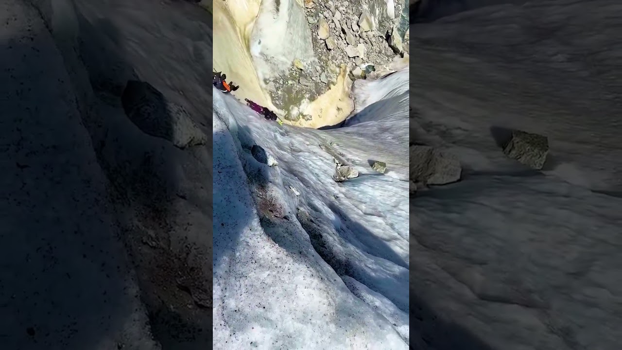 Glacier fall! They were ok! Follow for more 